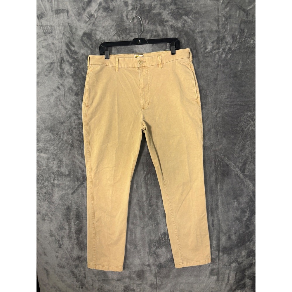 Orvis Southern Tide Mens Chino Pants Khaki Tan Straight Leg 37x28 Stretch Casual